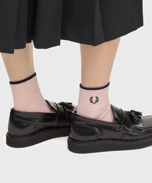 FRED PERRY(フレッドペリー)の「Single Tipped Short Socks/シングルティップラインショートソックス(ソックス/靴下・メンズ・ブラック系その他/ブラック/ホワイト/ネイビー/ネイビー系/グレー/ベージュ・4-6/6-8)」の20枚目の写真