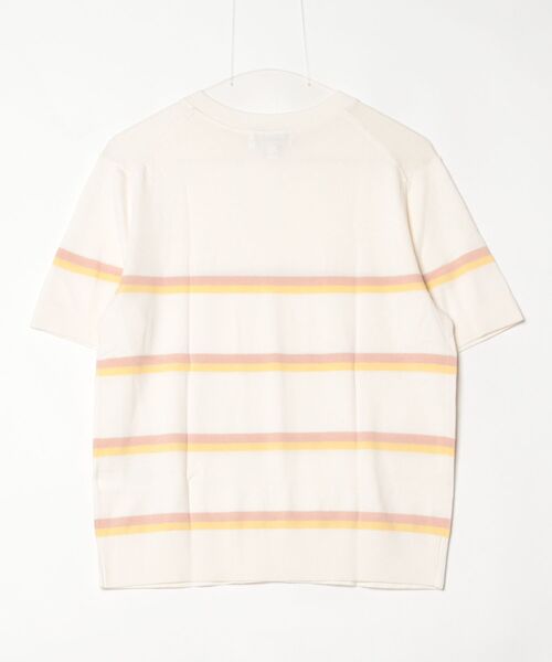 BANANA REPUBLIC FACTORY STORE（バナナリパブリック ファクトリーストア）の「BANANA REPUBLIC FACTORY STORE　　ストライプ フォーエバー ショートスリーブセーター（ニット/セーター・レディース・ブラック/ホワイト系その他・M/S/XS/L）」の3枚目の写真
