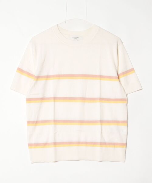 BANANA REPUBLIC FACTORY STORE（バナナリパブリック ファクトリーストア）の「BANANA REPUBLIC FACTORY STORE　　ストライプ フォーエバー ショートスリーブセーター（ニット/セーター・レディース・ブラック/ホワイト系その他・M/S/XS/L）」の7枚目の写真