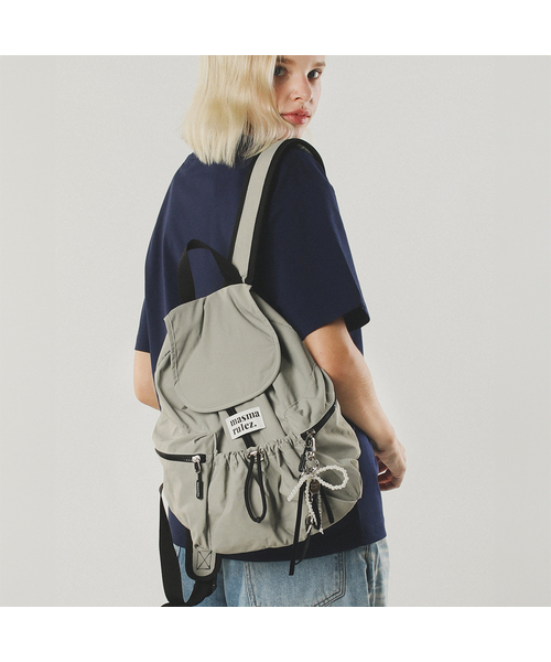 INT] Mini flap backpack _ Gray（バックパック/リュック 