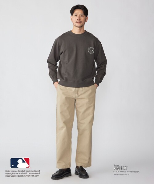 SHIPS（シップス）の「SHIPS: PEANUTS×MLB スウェット（スウェット・メンズ・ライトグレー/ダークグレー/ネイビー・SMALL/MEDIUM/LARGE/X-LARGE）」の4枚目の写真