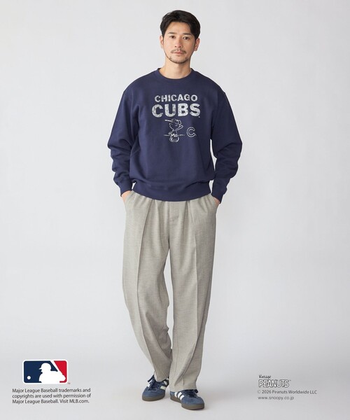 SHIPS（シップス）の「SHIPS: PEANUTS×MLB スウェット（スウェット・メンズ・ライトグレー/ダークグレー/ネイビー・SMALL/MEDIUM/LARGE/X-LARGE）」の5枚目の写真