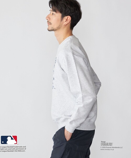SHIPS（シップス）の「SHIPS: PEANUTS×MLB スウェット（スウェット・メンズ・ライトグレー/ダークグレー/ネイビー・SMALL/MEDIUM/LARGE/X-LARGE）」の11枚目の写真