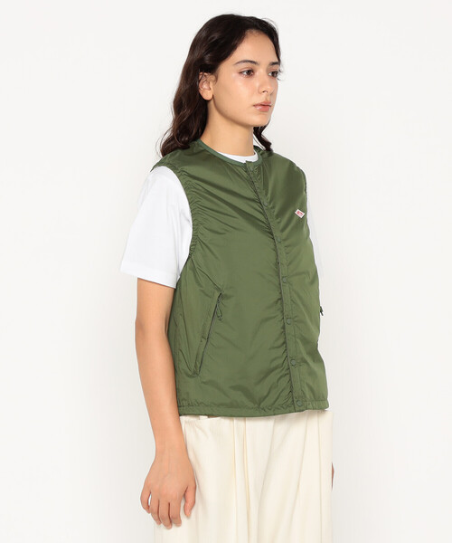 DANTON（ダントン）の「Women's Insulation Collarless Vest（その他アウター・レディース・オリーブ/ピンク/ブラック/アイボリー/ブラウン系その他2・M/XS/S）」の8枚目の写真