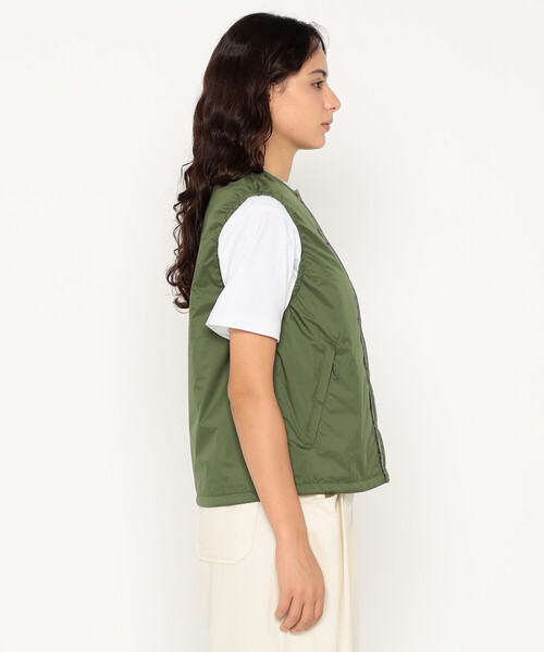 DANTON（ダントン）の「Women's Insulation Collarless Vest（その他アウター・レディース・オリーブ/ピンク/ブラック/アイボリー/ブラウン系その他2・M/XS/S）」の9枚目の写真
