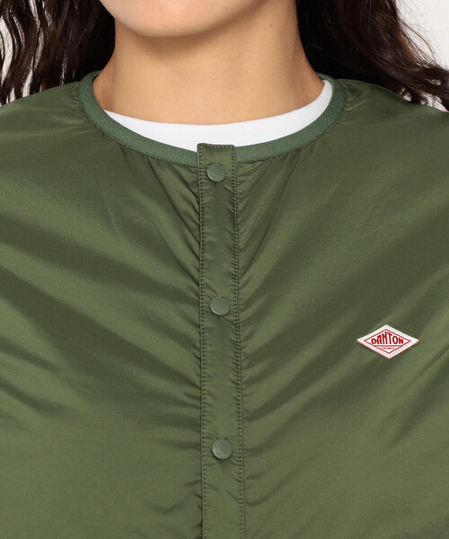 DANTON（ダントン）の「Women's Insulation Collarless Vest（その他アウター・レディース・オリーブ/ピンク/ブラック/アイボリー/ブラウン系その他2・M/XS/S）」の12枚目の写真