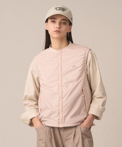 DANTON（ダントン）の「Women's Insulation Collarless Vest（その他アウター・レディース・オリーブ/ピンク/ブラック/アイボリー/ブラウン系その他2・M/XS/S）」の5枚目の写真