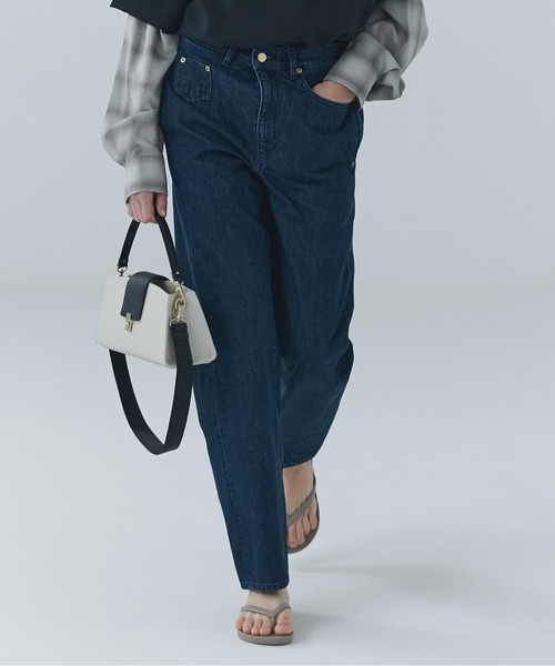 CULLNI（クルニ）の「Asymmetrical Pocket Straight Denim Pant（デニムパンツ・メンズ・ネイビー/ブラック/ブルー・2/1）」の2枚目の写真