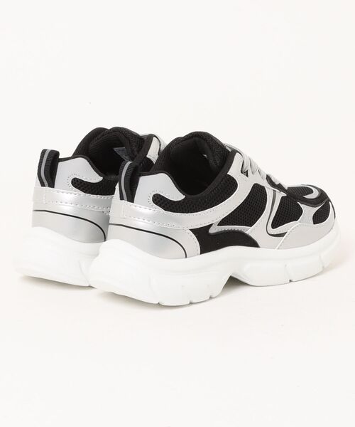 algy（アルジー）の「ALGY / 配色メッシュ アクティブ スニーカー（スニーカー・キッズ・サックスブルー/ホワイト/ブラック・22.0cm/24.0cm/21.0cm/20.0cm/23.0cm）」の4枚目の写真