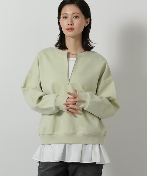 LAKOLE（ラコレ）の「アソート裾レイヤード長袖 / 638329（Tシャツ/カットソー・レディース・オフホワイト/ホワイト/その他9/ブラック・FREE）」の2枚目の写真