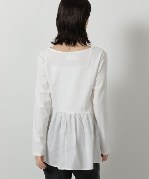 LAKOLE（ラコレ）の「アソート裾レイヤード長袖 / 638329（Tシャツ/カットソー・レディース・オフホワイト/ホワイト/その他9/ブラック・FREE）」の22枚目の写真