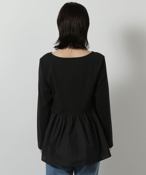 LAKOLE（ラコレ）の「アソート裾レイヤード長袖 / 638329（Tシャツ/カットソー・レディース・オフホワイト/ホワイト/その他9/ブラック・FREE）」の7枚目の写真