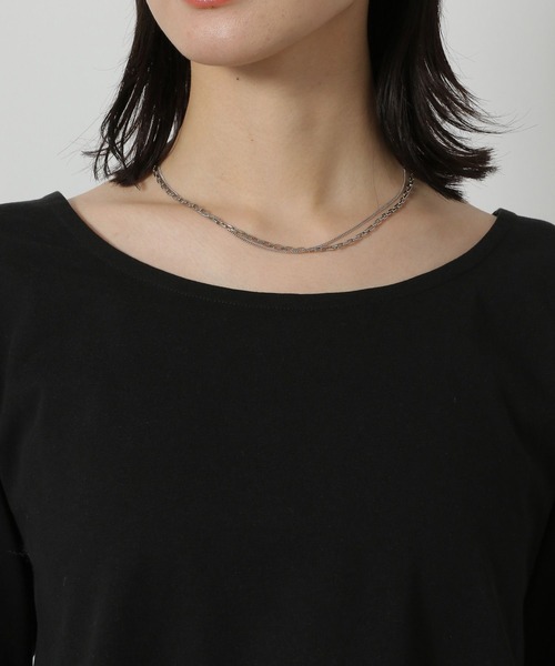 LAKOLE（ラコレ）の「アソート裾レイヤード長袖 / 638329（Tシャツ/カットソー・レディース・オフホワイト/ホワイト/その他9/ブラック・FREE）」の9枚目の写真