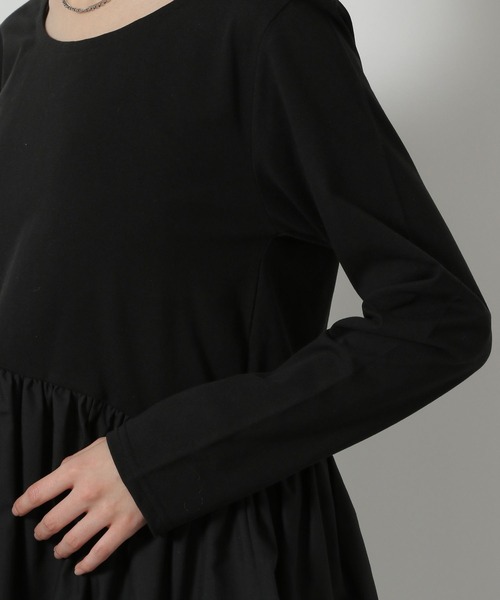 LAKOLE（ラコレ）の「アソート裾レイヤード長袖 / 638329（Tシャツ/カットソー・レディース・オフホワイト/ホワイト/その他9/ブラック・FREE）」の10枚目の写真