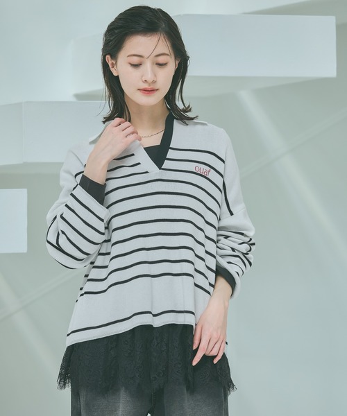 セール】アソート裾レイヤード長袖 / 638329（Tシャツ/カットソー