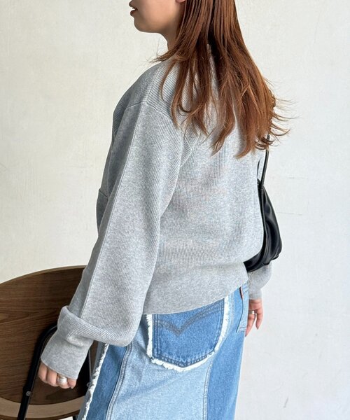 U.S. POLO ASSN.（ユーエスポロアッスン）の「【U.S. POLO ASSN.】畦編み金ボタンカーディガン（カーディガン/ボレロ・レディース・ピンク/ネイビー/アイボリー/グレー・FREE）」の17枚目の写真