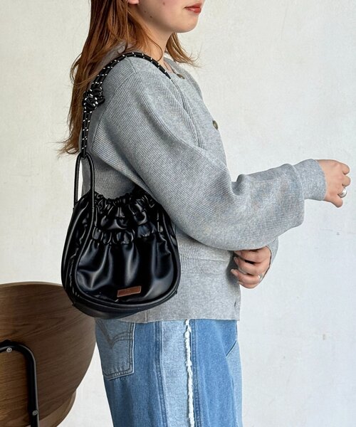 U.S. POLO ASSN.（ユーエスポロアッスン）の「【U.S. POLO ASSN.】畦編み金ボタンカーディガン（カーディガン/ボレロ・レディース・ピンク/ネイビー/アイボリー/グレー・FREE）」の19枚目の写真