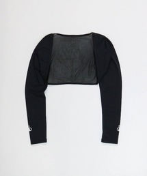 ＜LADIES>UV冷感メッシュ切替ボレロ