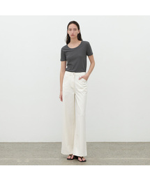 ESSENTIAL SOLID WIDE PANTS(PT-5682)