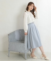 ASTORIA ODIER（アストリアオディール）の「ウエストベルトタックフレアスカート(サイズ調整可能)（スカート）」