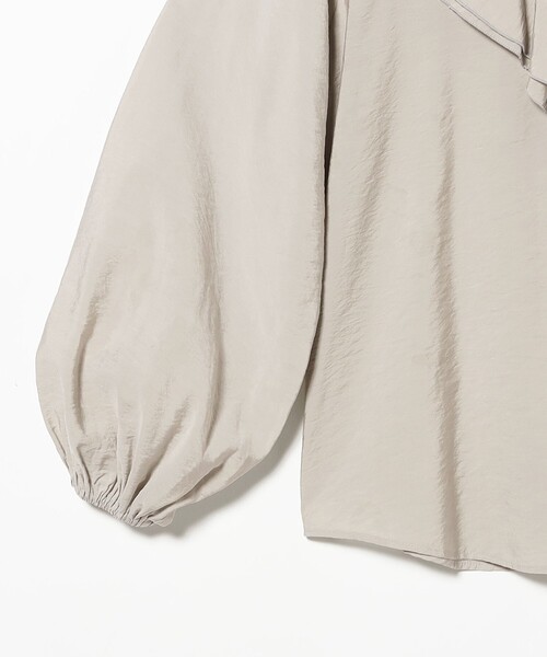 Demi-Luxe BEAMS（デミルクス ビームス）の「【8/6値下げ】ラッフル ボリューム ブラウス［手洗い可］（シャツ/ブラウス・レディース・ブラック系その他3/ホワイト・ONE SIZE）」の18枚目の写真