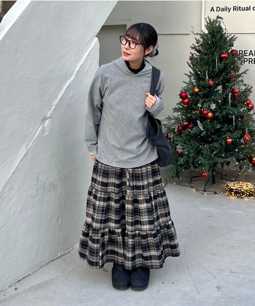TOFFEE(トフィー)の「ストライプフードロングスリーブ (グレー)(パーカー・メンズ・その他・SMALL/MEDIUM/LARGE/X-LARGE)」の6枚目の写真