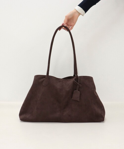 fredy emue（フレディエミュ）の「フェイクスエードワイドトートバッグ（トートバッグ・レディース・ブラウン/ブラック・FREE）」の13枚目の写真