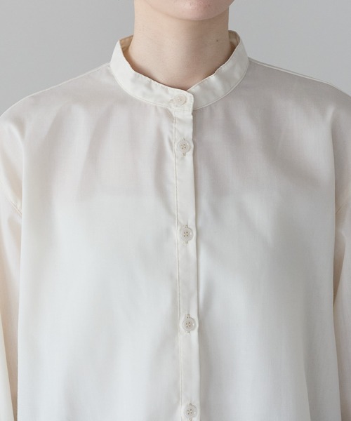 r.（アールドット）の「裾フリルブラウス（シャツ/ブラウス・レディース・ホワイト/ブルー/キナリ/ブラック・FREE）」の18枚目の写真