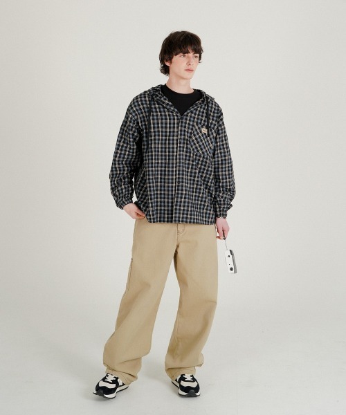 NO NEED(ノーニード)の「【WV PROJECT】Bay overfit cheak hood shirts/JILS7771(シャツ/ブラウス・メンズ・バーガンディー/ブラック・M/L/LL)」の7枚目の写真