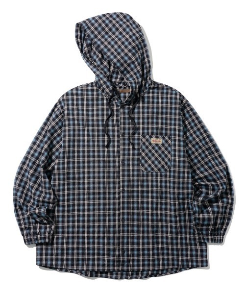 NO NEED(ノーニード)の「【WV PROJECT】Bay overfit cheak hood shirts/JILS7771(シャツ/ブラウス・メンズ・バーガンディー/ブラック・M/L/LL)」の18枚目の写真