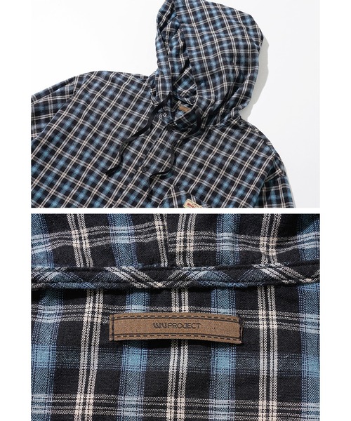 NO NEED(ノーニード)の「【WV PROJECT】Bay overfit cheak hood shirts/JILS7771(シャツ/ブラウス・メンズ・バーガンディー/ブラック・M/L/LL)」の20枚目の写真