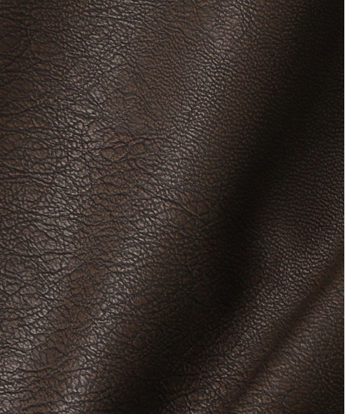 BACK NUMBER（バックナンバー）の「【BACK NUMBER】フェイクレザーフライトジャケット (ヴィンテージ加工 / A2ベース / カジュアルアウター)（ブルゾン・メンズ・ブラック/ブラウン・M/L/XL/S）」の9枚目の写真