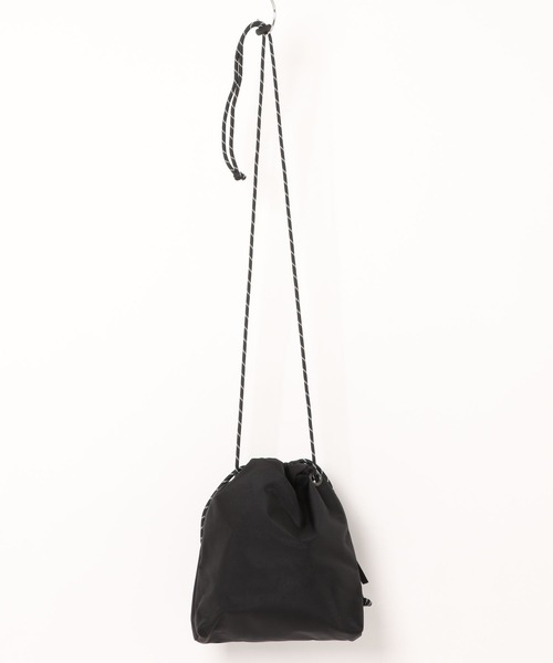 FLASH PACKER（フラッシュパッカー）の「FLASH PACKER フラッシュパッカー / メッシュ 巾着ミニショルダーバッグ // XNB-POUCH(MESH)（ショルダーバッグ・メンズ・カーキ/ブラック/イエロー・FREE）」の10枚目の写真