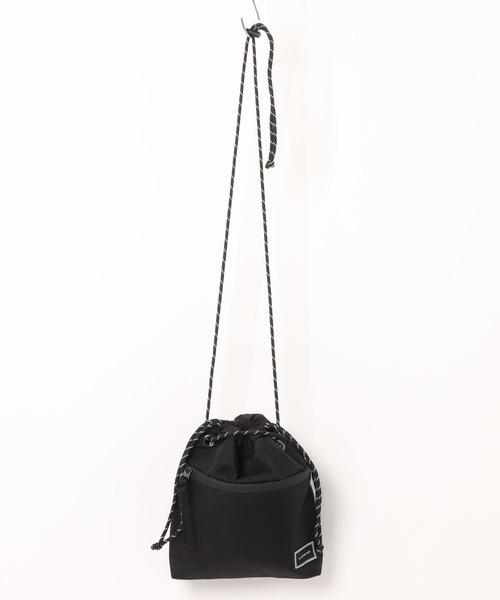 FLASH PACKER（フラッシュパッカー）の「FLASH PACKER フラッシュパッカー / メッシュ 巾着ミニショルダーバッグ // XNB-POUCH(MESH)（ショルダーバッグ・メンズ・カーキ/ブラック/イエロー・FREE）」の15枚目の写真