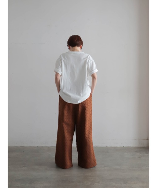 FIL DE FER（フィルデフェール）の「【予約】グラフィティロゴプリント　半袖TEE（Tシャツ/カットソー・レディース・ライトグリーン/ホワイト・FREE）」の7枚目の写真