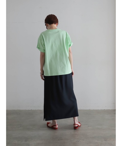 FIL DE FER（フィルデフェール）の「【予約】グラフィティロゴプリント　半袖TEE（Tシャツ/カットソー・レディース・ライトグリーン/ホワイト・FREE）」の14枚目の写真