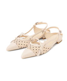 EDIT COLOGNE（エディットコロン）の「シアーリボンフラットシューズ（パンプス）」