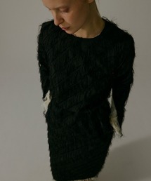 CINOH（チノ）の「カットジャガードドレス（ワンピース）」