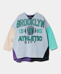 CUBE SUGAR（キューブシュガー）の「CUBE SUGAR/キューブシュガー　10/-天竺スノーウォッシュ カットオフ VネックPO（スウェット）」