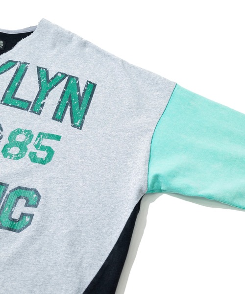 CUBE SUGAR（キューブシュガー）の「CUBE SUGAR/キューブシュガー　10/-天竺スノーウォッシュ カットオフ VネックPO（スウェット・レディース・グリーン/パープル/その他1・FREE）」の6枚目の写真