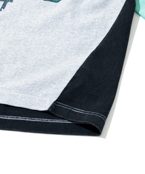 CUBE SUGAR（キューブシュガー）の「CUBE SUGAR/キューブシュガー　10/-天竺スノーウォッシュ カットオフ VネックPO（スウェット・レディース・グリーン/パープル/その他1・FREE）」の8枚目の写真