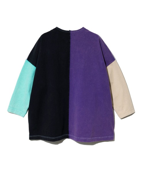 CUBE SUGAR（キューブシュガー）の「CUBE SUGAR/キューブシュガー　10/-天竺スノーウォッシュ カットオフ VネックPO（スウェット・レディース・グリーン/パープル/その他1・FREE）」の11枚目の写真