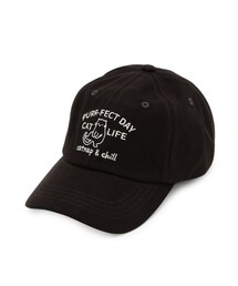 ITS'DEMO（イッツデモ）の「刺繍猫キャップ（キャップ）」