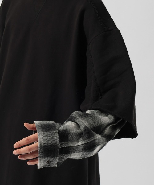 niko and...（ニコアンド）の「レイヤードスリーブプルオーバー（Tシャツ/カットソー・メンズ・ブラウン/ライトグレー/ブラック・LARGE/MEDIUM）」の13枚目の写真