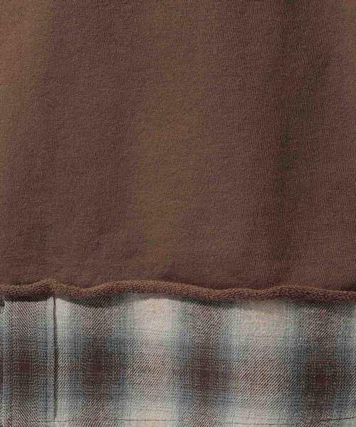 niko and...（ニコアンド）の「レイヤードスリーブプルオーバー（Tシャツ/カットソー・メンズ・ブラウン/ライトグレー/ブラック・LARGE/MEDIUM）」の18枚目の写真