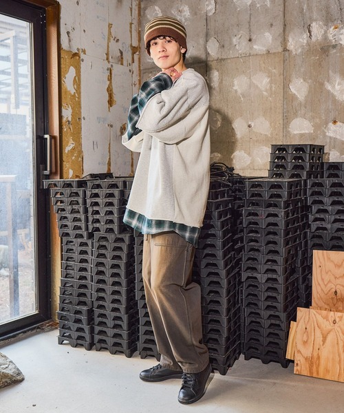 niko and...（ニコアンド）の「レイヤードスリーブプルオーバー（Tシャツ/カットソー・メンズ・ブラウン/ライトグレー/ブラック・LARGE/MEDIUM）」の21枚目の写真