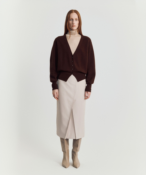 MAYVERU(メイバーユー)の「Dore wool cardigan _ Brown(カーディガン/ボレロ・レディース・その他・FREE)」の2枚目の写真