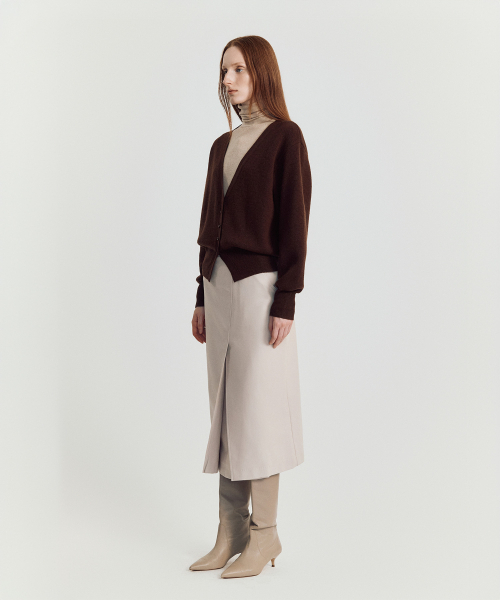 MAYVERU(メイバーユー)の「Dore wool cardigan _ Brown(カーディガン/ボレロ・レディース・その他・FREE)」の3枚目の写真