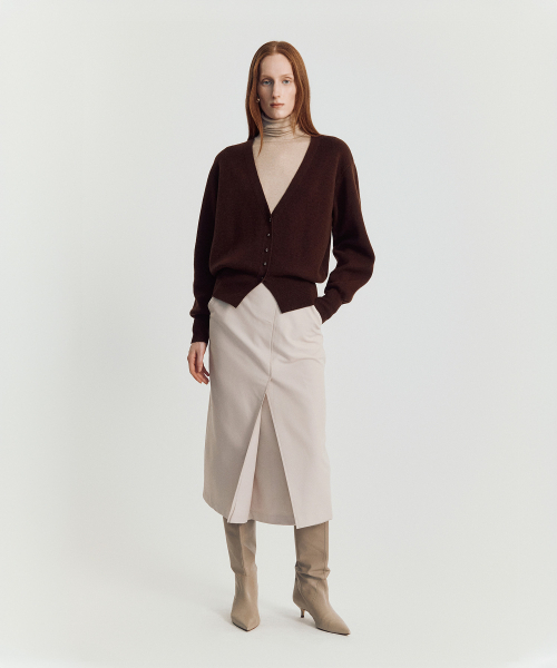 MAYVERU(メイバーユー)の「Dore wool cardigan _ Brown(カーディガン/ボレロ・レディース・その他・FREE)」の4枚目の写真