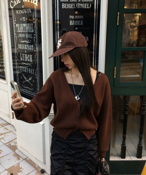 MAYVERU(メイバーユー)の「Dore wool cardigan _ Brown(カーディガン/ボレロ・レディース・その他・FREE)」の13枚目の写真